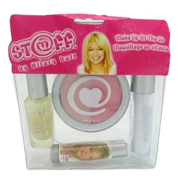 NEW Stuff by Hilary Duff Makeup On the Go Kit Shimmer Lip Balm Gloss Polish 2003 - Picture 1 of 6